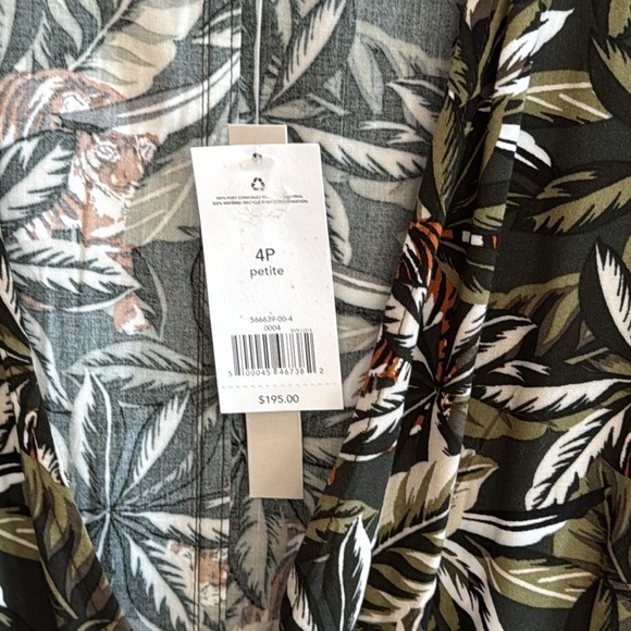 Banana Republic Tiger Handkerchief-Hem Wrap Dress NWT . - Picture 11 of 11